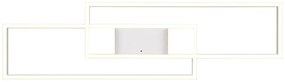 Biała lampa sufitowa LED ze zdalnym sterowaniem i ściemniaczem 28x100 cm Albany – Trio