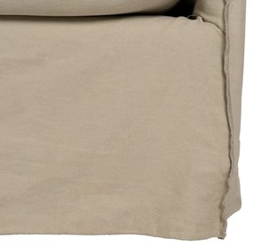 Beżowa lniana sofa 216 cm – Ixia