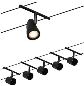 Paulmann 94469 - Zestaw 5xGU5,3/10W reflektor CUP 230V czarny