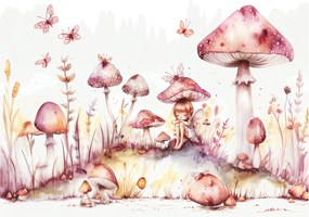 Obraz na szkle - Różowa wróżka (70x50 cm)