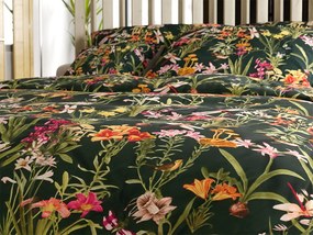 PrzytulneMieszkanie.pl PrzytulneMieszkanie.pl Pościel z mikrofibry MYSTIC GARDEN ciemnozielona Rozmiar pościeli: 2 szt 70 x 90 cm | 200 x 220 cm