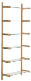 Szklany modułowy system półek w naturalnym kolorze 90x202x30,5 cm Sitra – Kave Home