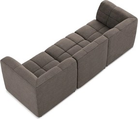Brązowa sofa z materiału bouclé 255 cm Aloha – Makamii