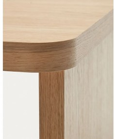 Stolik w dekorze dębu w naturalnym kolorze 89x62 cm Oaq – Kave Home