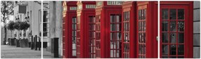 Obraz - Budki telefoniczne w Londynie (170x50 cm)