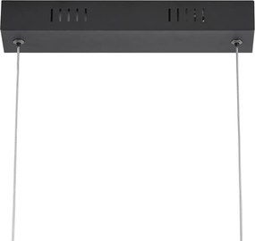 Designerska lampa wisząca czarna prostokątna z 3-stopniową regulacją ściemniania - Krisscross