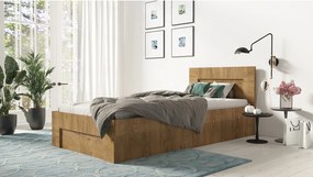 Łóżko 100cm x 200cm Otwierane z boku | LEFKAS | Pojemnik + Stelaż