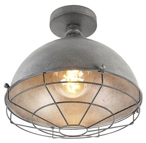 Industrialna lampa sufitowa antyczne srebro 32 cm - CoursePrzemysłowy Oswietlenie wewnetrzne