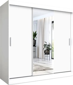Szafa przesuwna biały mat 200 cm B5-P99