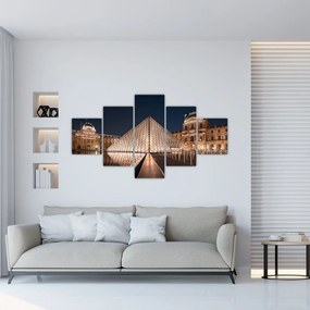 Obraz - Luwr w nocy (125x70 cm)