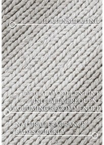 Biały wełniany dywan tkany ręcznie 80x150 cm Francois – Villeroy&amp;Boch