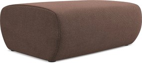 Pufa - z tkaniny strukturalnej - pudrowy róż - NANEA