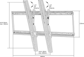 Uchwyt ścienny TV ze standardem VESA