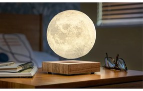 Brązowa lampa stołowa LED (wysokość 14 cm) Moon – Gingko