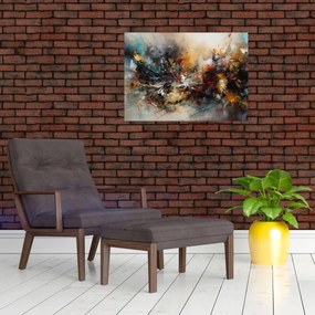 Obraz na szkle - Grafika abstrakcyjna (70x50 cm)