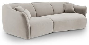 Beżowy aksamitny narożnik Tokyo – Cosmopolitan Design