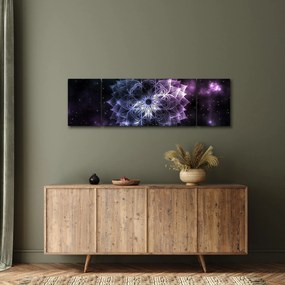 Obraz - Mandala lotosu w kosmosie (170x50 cm)