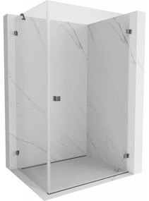 Mexen Lunar-B kabina prysznicowa uchylna prawa 95 x 70 cm, transparent, gun metal - 832-095-070-95-00-P