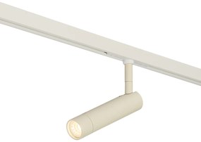 Nowoczesny reflektor Slimline Uzzy w kolorze beżowym i białym do systemu szynowego jednofazowego Nowoczesny Oswietlenie wewnetrzne