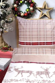 Pościel bawełniana Premium Bielbaw 140x200 Last Xmas beżowa GRENO