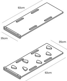 Huśtawka z litego drewna sosnowego w naturalnym kolorze 39x75x38 cm Montessori – Meowbaby