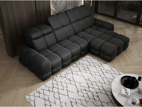 Narożnik TOLLO MINI S Prawostronny Elektryczna regulacja Solar 99 kolor Antracytowy WERSAL