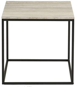 Stolik w dekorze kamienia 45x45 cm Vita – House Nordic