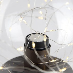 Hotel chique tafellamp donkerbrons met helder glas incl. E27 lichtsnoer - Pallon TrendElegancki hotelowy Oswietlenie wewnetrzne