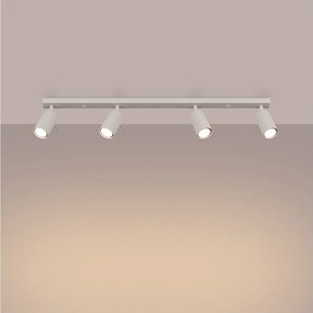 Lampa sufitowa nowoczesny Briix, stal - 4 źródło światła 3000K - L.81 x H.17 cm - beżowy