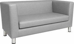Sofa Monaco : Kolor nogi - Chrom, Kolor tkaniny - EKO-SKÓRA - 22D, Typ tkaniny - Eko-skóra , Wysokość nogi - 15 cm