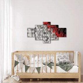 Obraz - sześciokąty 3D (125x70 cm)