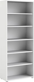 Wysoki regał do biura Prima 5 biały