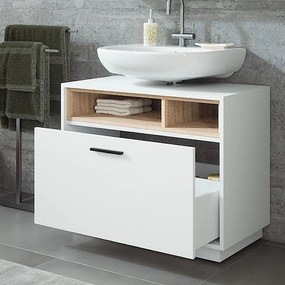 Szafka podumywalkowa biały/sonoma 80x35x64 beatrice