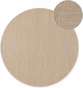 Beżowy wełniany okrągły dywan tkany ręcznie ø 200 cm Richmond Diana – Ted Baker