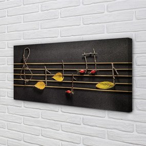 Fotoobraz na płótnie Naturalna Kompozycja Nutowa