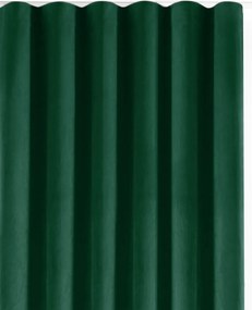 Zielona aksamitna zasłona częściowo zaciemniająca (dimout) 265x270 cm Velto – Filumi
