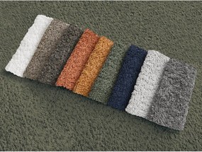 Zielony rozkładany/ze schowkiem narożnik z materiału bouclé (lewostronny/z szezlongiem) Montaigne – Bobochic Paris