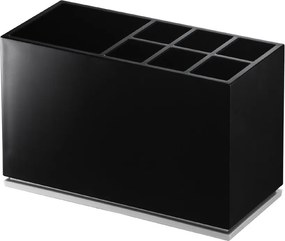 Czarny plastikowy stojak na szczoteczki do zębów Mist – YAMAZAKI