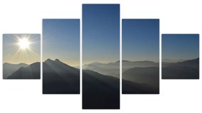 Obraz - Nad szczytami gór (125x70 cm)