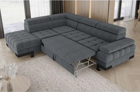 Narożnik SELVA L z funkcją spania i pojemnikiem Lewostronny w tkaninie AUSTIN 19 WERSAL