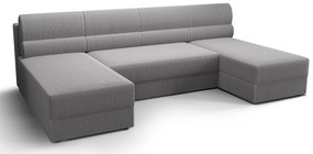 Szary sztruksowy narożnik z pojemnikiem W0-K06