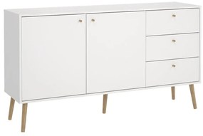 Biała niska komoda 149x82 cm Bodo – Tvilum