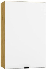 Szafka kuchenna wisząca 45 cm biały + dąb artisan - Elandro 20X