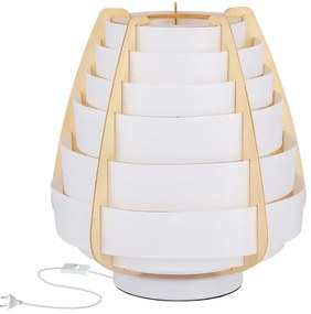 Biała lampa stołowa (wysokość 27 cm) Nagoja – Candellux Lighting