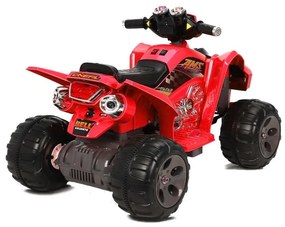 Quad na akumulator duże koła czerwony