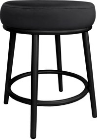 Taboret Ben tkanina Welur stelaż metalowy STOŁEK LOFT : Kolor Stelaża - Czarny , Kolor tkaniny - VELVET - MG19, Typ tkaniny - Velvet