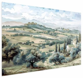 Plakat Pejzaż z polami 90x60 cm bez ramy z marginesem ARTGEIST B