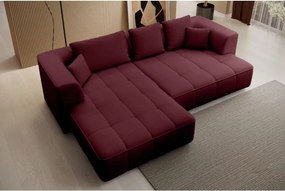 Narożnik ALBIO S Lewostronny z elektryczną regulacją siedziska, funkcja spania, wolnostojący w tkaninie EDEN 09 WERSAL