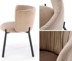 Krzesło do jadalni z kubełkowym oparciem K531 Halmar