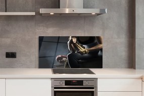 Szkło do Kuchni na Ścianę Determinacja w Rękawicach Bokserskich